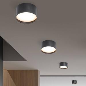 Stropné LED svetlo CMD 9092, Ø 12 cm, antracitová farba, IP44, kov