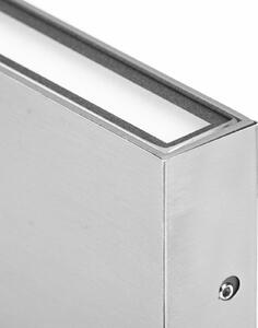 Vonkajšie nástenné svietidlo LED CMD 9061, 11 cm, nerezová oceľ, hore/dole, IP54