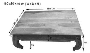 ORIENT Konferenčný stolík 160x80 cm, palisander