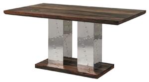PLAIN SHEESHAM Jedálenský stôl 178x90 cm - drevený podstavec, palisander