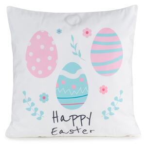 VEĽKONOČNÁ DEKORAČNÁ OBLIEČKA NA VANKÚŠ EASTER8 45X45 CM VZOROVANÁ