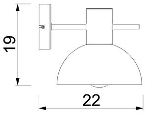 Nástenná lampa ESTATE MINI 1xE27/15W/230V zelená