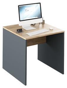 KONDELA Písací stôl, grafit/dub artisan, RIOMA NEW TYP 17