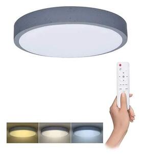 Solight LED osvetlenie s diaľkovým ovládačom sivé, 48W, 3360lm, 38cm, stmievateľné