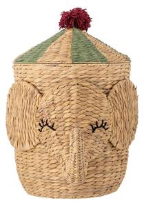 Detský kôš na hračky z vodného hyacintu v prírodnej farbe ø 35x50 cm Bobo – Bloomingville Mini
