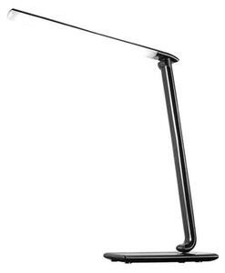 Solight LED stolná lampa stmievaťelná, 12W, voľba teploty svetla, USB, čierna