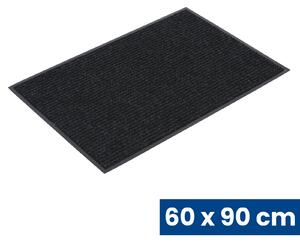 Odolná vstupná kobercová rohož s PVC, 60 x 90 cm, čierna