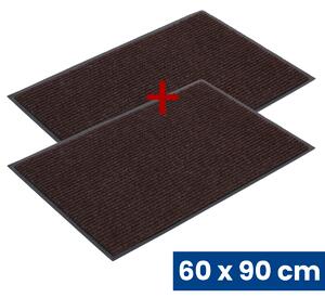 Odolná vstupná kobercová rohož s PVC 1+1 ZADARMO, 60 x 90 cm, hnedá