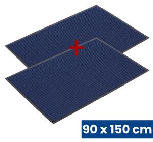 Odolná vstupná kobercová rohož s PVC 1+1 ZADARMO, 90 x 150 cm, modrá