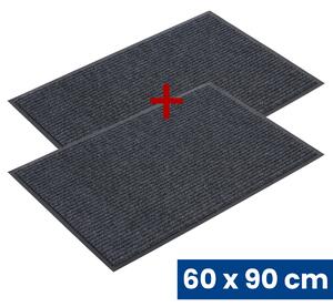 Odolná vstupná kobercová rohož s PVC 1+1 ZADARMO, 60 x 90 cm, sivá