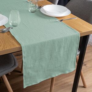 Biante Mušelínový behúň na stôl MSN-020 Pastelovo šalviový 20x120 cm