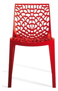 Jedálenská stolička GRUVYER červená