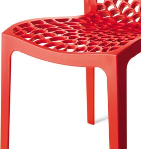 Jedálenská stolička GRUVYER červená