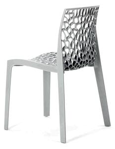 Jedálenská stolička GRUVYER sivá