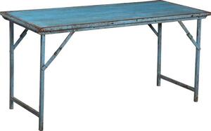 Originálny starý stôl - modrý