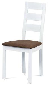 Jedálenská stolička DIANA biela/hnedá