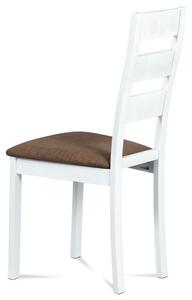 Jedálenská stolička DIANA biela/hnedá