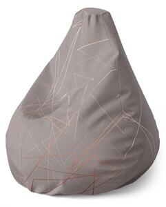 Sablio Sedací vak Pear Trojuholníková abstrakcia - 70 x 95 x 15 cm
