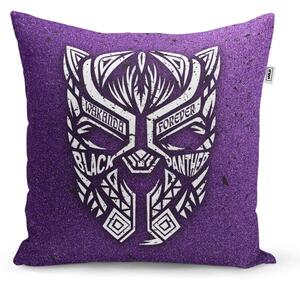 Sablio Vankúš BLACK PANTHER wakanda forever Biely - 40x40 cm