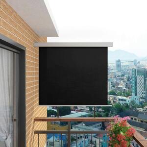 Balkónová zástena 150x200 cm čierna Dekorhome - POSLEDNÝ KUS