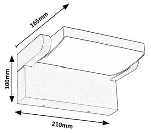 Brilagi - LED Vonkajšie nástenné svietidlo ANKLE LED/18W/230V 4000K IP65