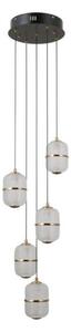ITALUX PND-34375-5-BK - LED luster na lanku ALANI 5xLED/5,6W/230V 3000K čierny