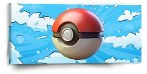 Sablio Obraz Pokemon ball Obloha - 110x50 cm
