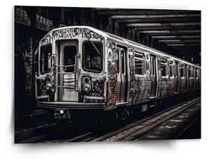 Sablio Obraz Mestské metro s graffiti - 150x110 cm