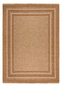 Vnútorný a vonkajší koberec v prírodnej farbe 160x230 cm Layla Border – Flair Rugs
