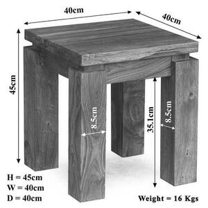 DAKOTA Príručný stolík 40x40 cm, palisander