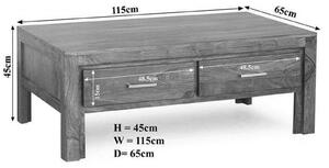 DAKOTA Konferenčný stolík 115x65 cm, palisander