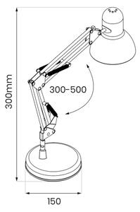 Stolná lampa NEXA 1xE27/60W/230V čierna