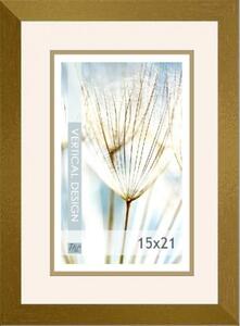 Fotorám 15x21, Quadro/GOLD
