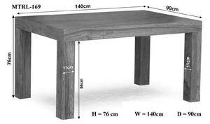 DAKOTA Jedálenský stôl 200x100 cm, palisander