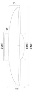 Argon 8866 - LED nástenné svietidlo BOLTON LED/12,5W/230V 3000K terakotová