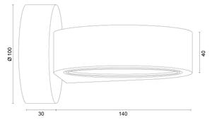 Argon 8897 - Nástenné svietidlo LOTUS 1xGX53/12W/230V biele
