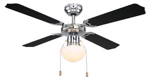 Globo 0309CSW - Stropný ventilátor CHAMPION 1xE27/60W/230V
