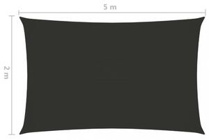 Tieniaca plachta obdĺžniková 2 x 5 m oxfordská látka Dekorhome Čierna
