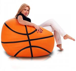 INTERMEDIC Sedací vak Basketball ekokoža Oranž
