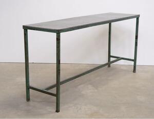 Starý konzolový stolík - zelený