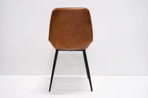 Jedálenska stolička z byvolej kože - hnedá