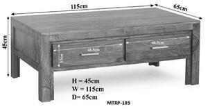 MONTANA Konferenčný stolík 115x65 cm, palisander