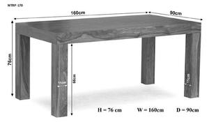 MONTANA Jedálenský stôl Klasik 140x90 cm, palisander