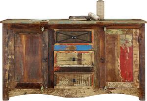 KOMODA, recyklované drevo, viacfarebná, 150/85/40 cm Landscape - Obývacie zostavy