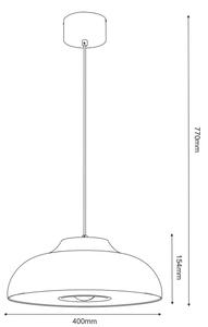Luster na lanku BILBAO 1xE27/15W/230V pr. 40 cm mosadz