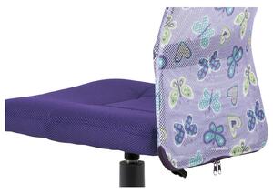 Detská stolička BAMBI fialová s motívom