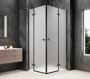 Polysan Polysan, GLOBE GUN METAL obdĺžniková sprchová zástena 900x800mm, rohový vstup, matné sklo, GB5980MGM