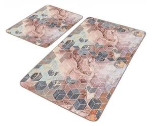 Zamatové kúpeľňové predložky v súprave 2 ks 60x100 cm – Mila Home