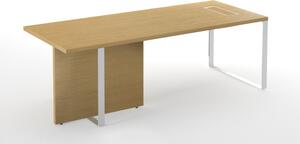 NARBUTAS - Kancelársky stôl PLANA 180x90x75 s odkladacím panelom na pravej strane