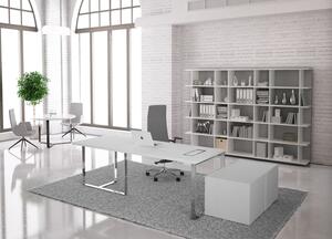 NARBUTAS - Kancelársky stôl PLANA 180x90x75 s elektrickou skrinkou na ľavej strane
